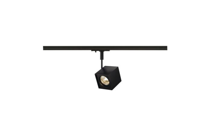 ALTRA DICE SPOT, square, black , GU10, max. 50W, incl. 1-circuit adapter