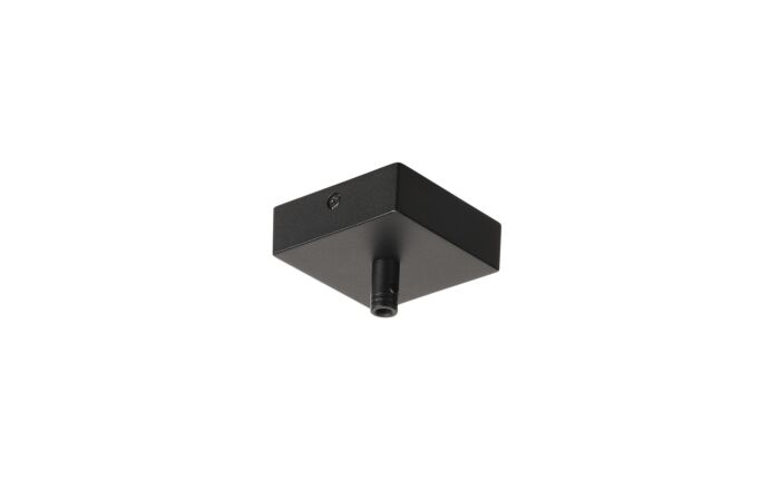 SLV Rozeta stropní pro GLENOS  8,5x8,5x2,7 cm, s odlehčovacím profilem černá mat