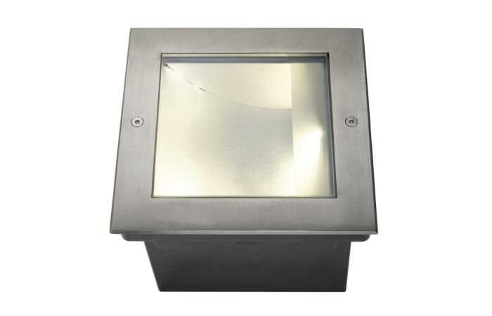 DASAR 255 LED SQUARE inground fitting, asymmetrical, stainl. steel 316, 28W, 3000K