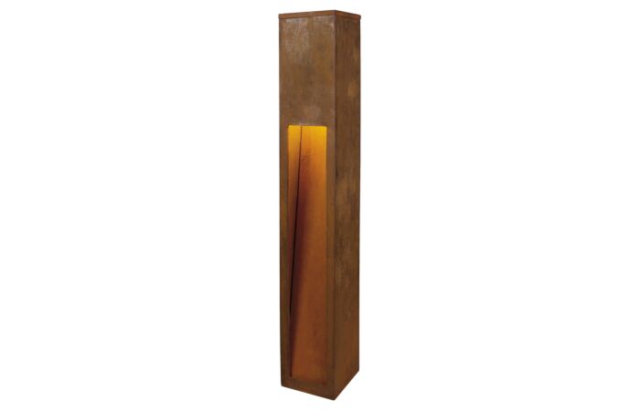 SLV Svítidlo RUSTY SLOT 80 11W E27 lampa stojací 80cm IP44 rezavá