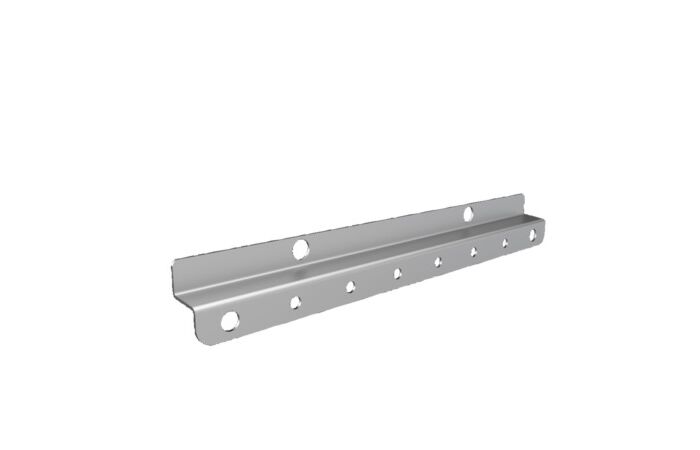 Montážní děrovaná lišta pro dělené dveře