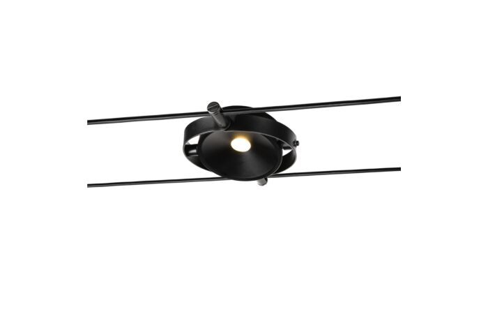 SLV Svítidlo LED DURNO 6W 360lm 2700K včetně lana IP20 černá