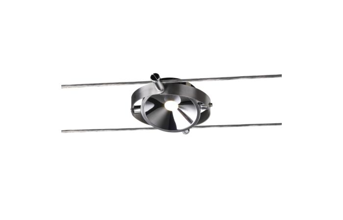 SLV Svítidlo LED DURNO 6W 360lm 2700K s lanem pro nízkonapěťový lanový systém TENSEO IP20 chrom