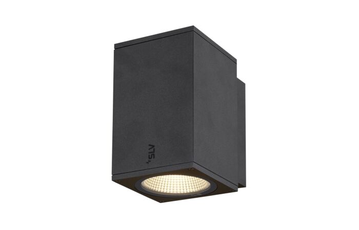 ENOLA SQUARE M single venkovní LED nástěnné přisazené svítidlo antracit CCT 3000/4000 K