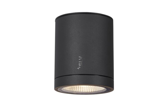 SLV Svítidlo LED ENOLA ROUND M, 10W, 700lm, 3000K-4000K, CCT, přisazené, IP65 antracit