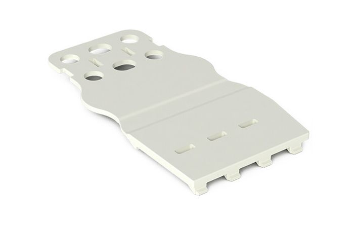 WAGO Podložka 832-532  pro odlehčení tahu pro pružinové svorkovnice a konektory s pájecími piny šířka 20,2 mm, šedá