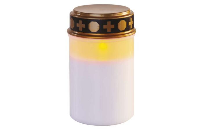 EMOS Dekorace svíčka LED 0,06W 2xC hřbitovní časovač IP44 vintage