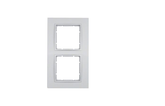 Rámeček 2-násobný, Berker B.7, alu, mat