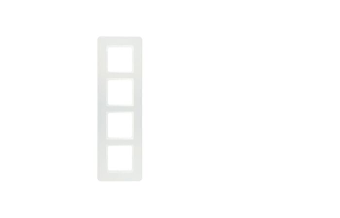 Rámeček, 4-násobný, Berker Q.7, bílá sam