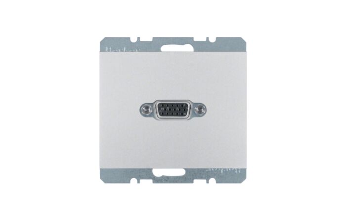 Zásuvka, VGA, Berker K.5, Alu, lak.