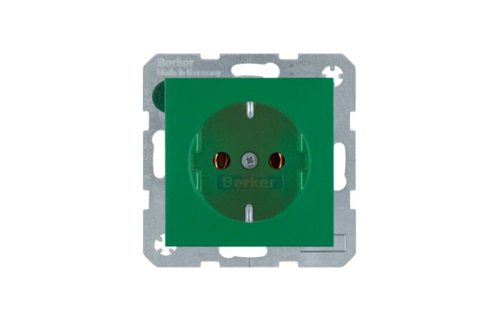 Zásuvka, SCHUKO, bezšroub. svorky, Berke