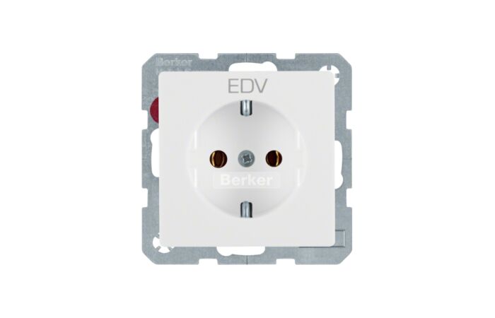"Zásuvka, SCHUKO, potisk "EDV", bezšro