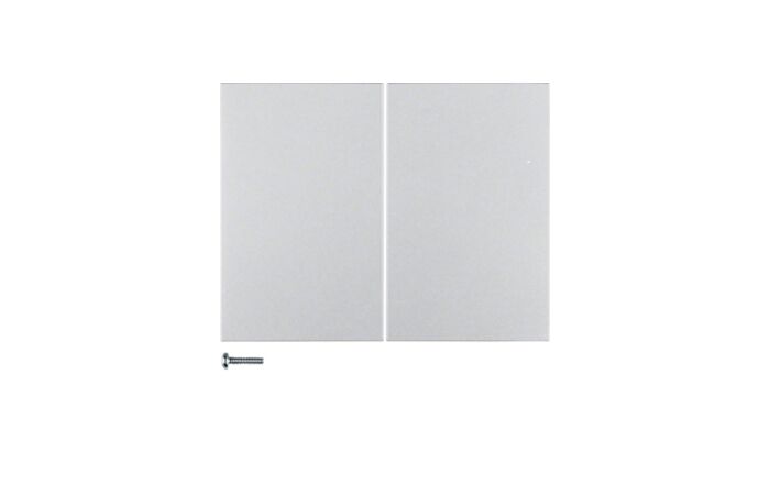 Tlačítko, 2-násobné, Berker K.5, Alu, la