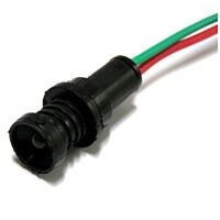 Kontrolka  LED 5 zelená 12-24V AC/DC