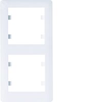 HAGER Rámeček LUMINA Soul WL5120 2násobný svislý IP20 bílá lesk