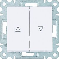 HAGER Spínač LUMINA WL0310 1-pólový žaluziový 10A 250V IP20 bílá lesk