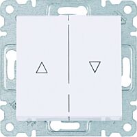 HAGER Tlačítko LUMINA WL0320 1-pólové žaluziové 10A 250V IP20 bílá lesk