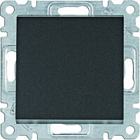 HAGER Spínač LUMINA WL0113 1-pólový řazení 1/0 10A 250V IP20 černá mat