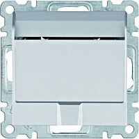 HAGER Spínač LUMINA WL0512 hotelové karty stříbrná