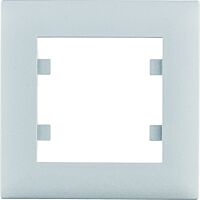 HAGER Rámeček LUMINA Intense WL5512 1násobný IP20 stříbrná mat