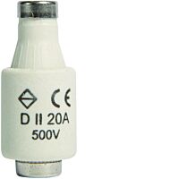 Pojistková vložka DII E27 20A 500V F