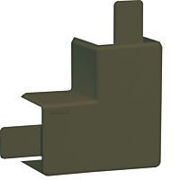 Plochý roh kanálu LF 30x30 mm, hnědá