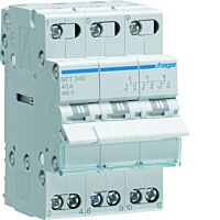 HAGER Přepínač SFT340 40A 3P I-0-II