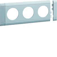 Přístrojový rámeček trojzásuvky 80mm, Al