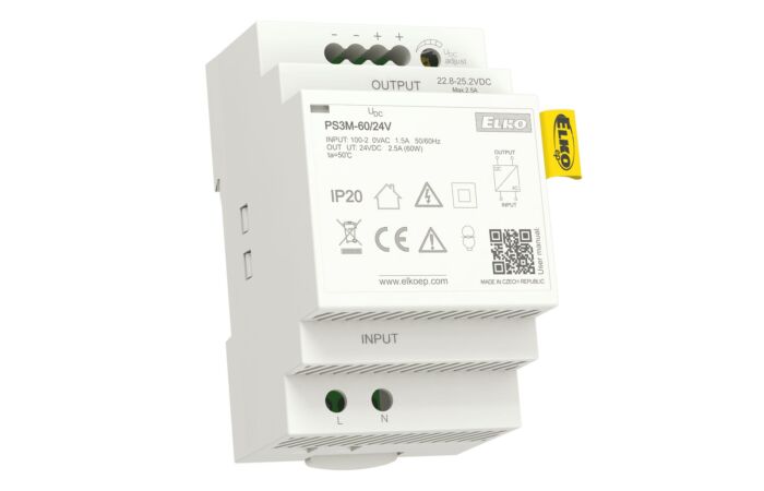 ELKO EP Zdroj PS3M-60/24V DC 2,5A 60W napájecí stabilizovaný