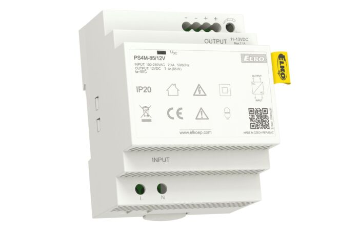 ELKO EP Zdroj PS4M-85/12V DC 7A 85W napájecí stabilizovaný