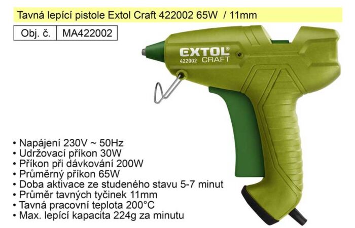 EXTOL Pistole 65W/11mm tavná