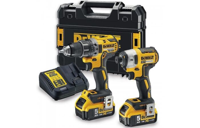 DeWALT  Sada DCD791+ DCF887 / Aku bezuhlíková kombo sada nářadí