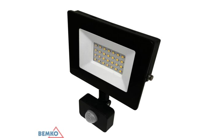 BEMKO Svítidlo LED KASTEL LFK 20W 1600lm 4000K reflektor s čidlem IP65