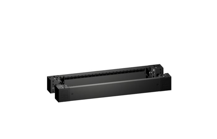 RITTAL Rohový díl 8640005 podstavce VX s krytem vpředu/vzadu, výška: 100 mm, pro šířku 1000 mm, RAL9005