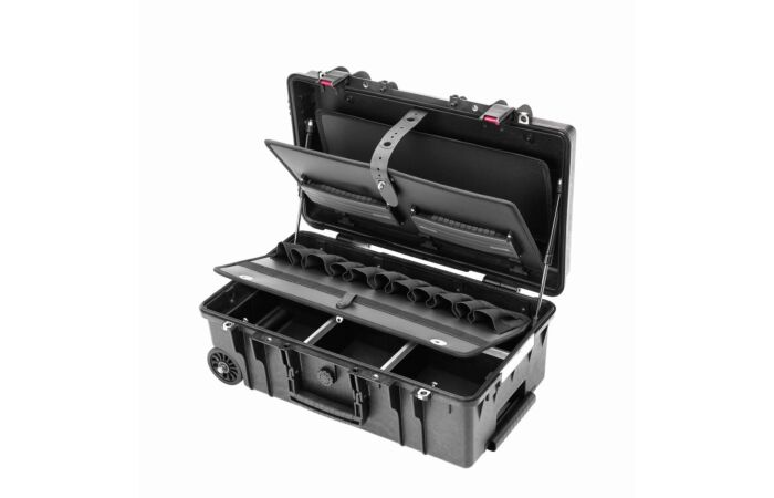 CIMCO Plastový kufr na kolečkách GIGANT černý 550 x 350 x 225 mm