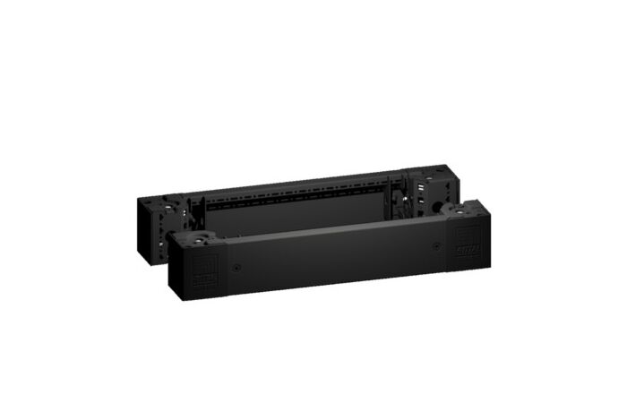 RITTAL Rohový díl 8640002 podstavce VX s krytem vpředu/vzadu, výška: 100 mm, pro šířku 600 mm, RAL9005