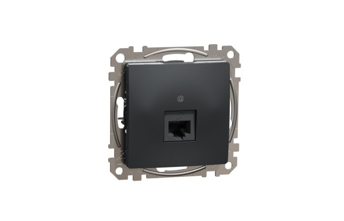 SCHNEIDER Sedna Design & Elements Datová zásuvka 1xRJ45 kat. 6A UTP antr