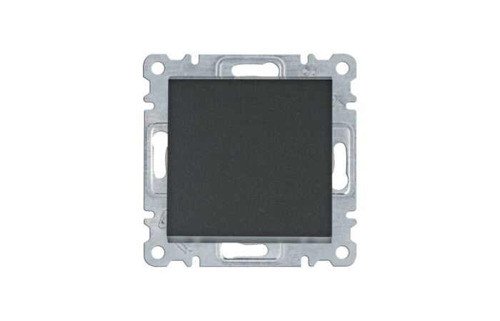 HAGER Spínač LUMINA WL0113 1-pólový řazení 1/0 10A 250V IP20 černá mat