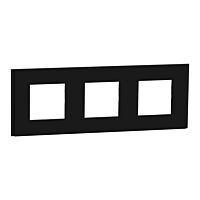 SCHNEIDER Rámeček Unica Deco Materials trojnásobný, Rubber