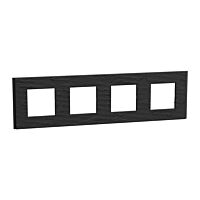 SCHNEIDER Rámeček Unica Deco Materials čtyřnásobný, Slate