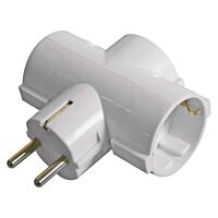 EMOS Zásuvka rozbočovací 3xSCHUKO 230V/10A bílá IP20