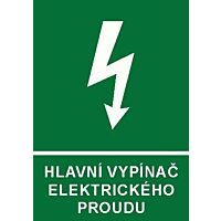 Tab. "Hlavní vyp. el. proudu" A7 folie