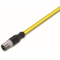 WAGO Kabel 756-1503/060-100 systémové sběrnice, pro vlečné řetězy Zástrčka M12B přímá 5pólová, žlutá 10m