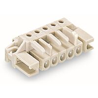 WAGO Konektor 722-243/047-000 pružinový THT Úhlové provedení Rozteč 5 mm, šedá