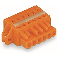 WAGO Konektor 231-313/027-000 1vodičový pružinový CAGE CLAMP® 2,5 mm², oranžová