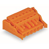 WAGO Konektor 231-313/037-000 1vodičový pružinový CAGE CLAMP® 2,5 mm², oranžová