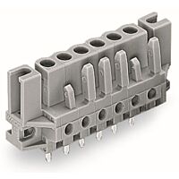 WAGO Konektor 232-143/047-000 pružinový THT rovné provedení rozteč 5 mm šedá