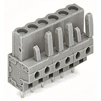 WAGO Konektor 232-143 pružinový THT rovné provedení rozteč 5 mm šedá
