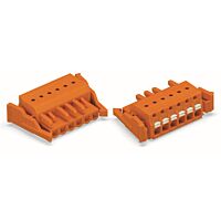 WAGO Svorka 2231-313/037-000 1vodičová pružinová Tlačítko Push-in CAGE CLAMP®, oranžová