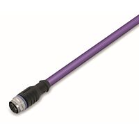 WAGO Kabel 756-1401/060-100 CANopen/DeviceNet Zásuvka M12A přímá 5pólová, fialová